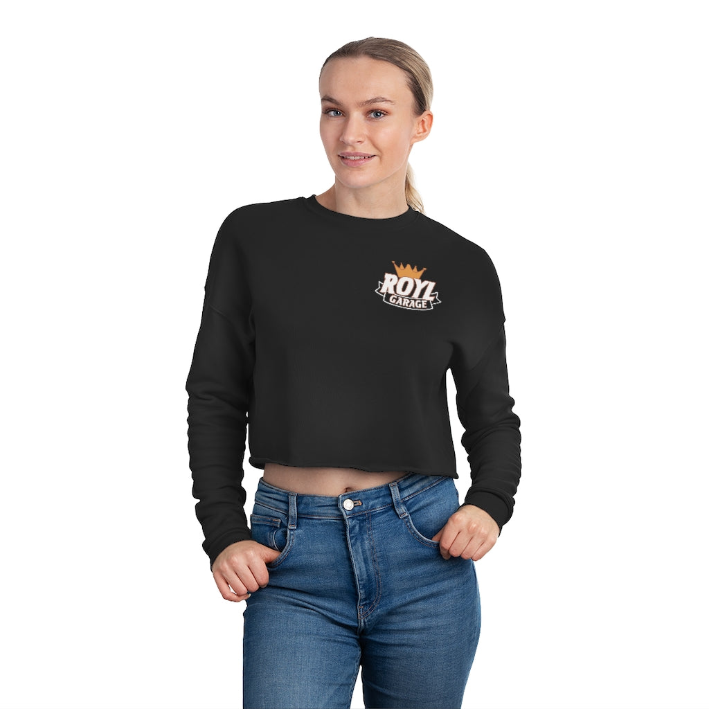 Women's Cropped Sweatshirt - ROYL Logo Front & Back