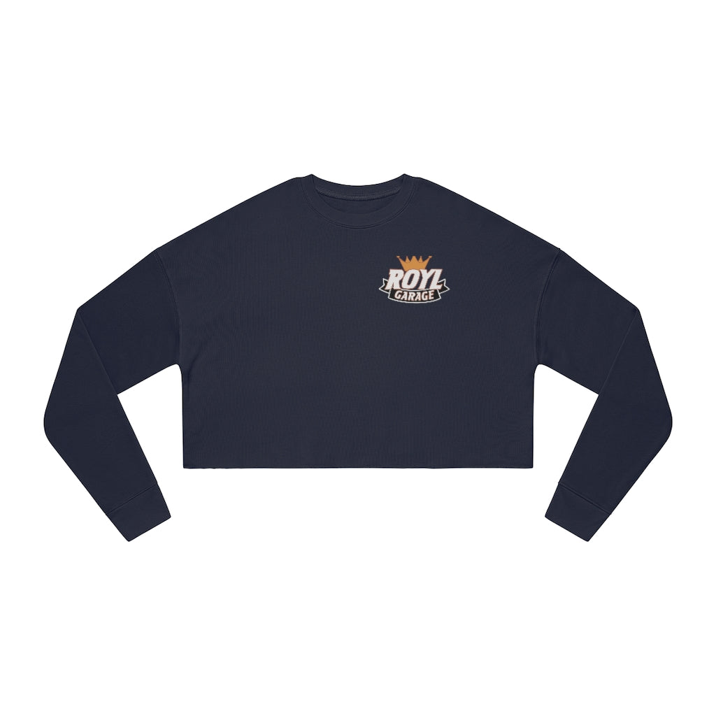 Women's Cropped Sweatshirt - ROYL Logo Front & Back