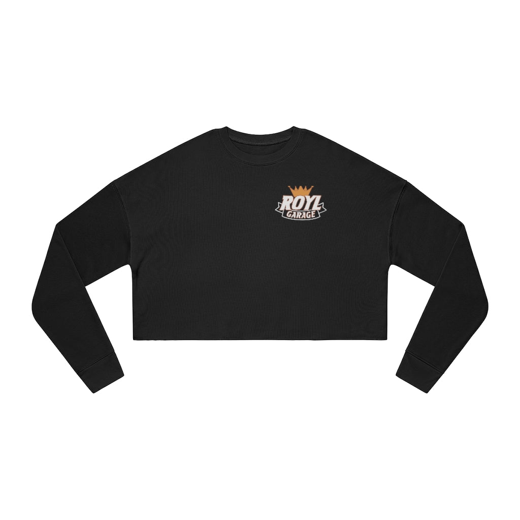 Women's Cropped Sweatshirt - ROYL Logo Front & Back
