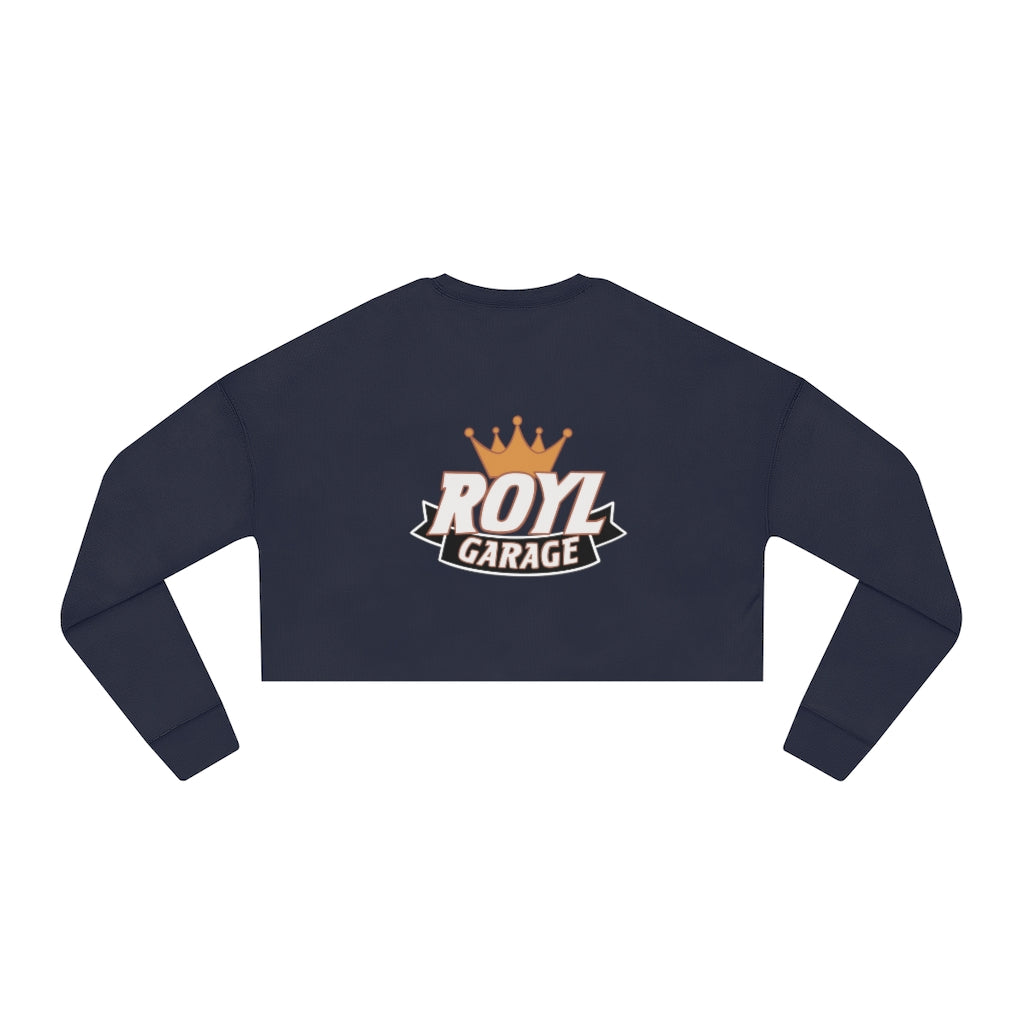 Women's Cropped Sweatshirt - ROYL Logo Front & Back