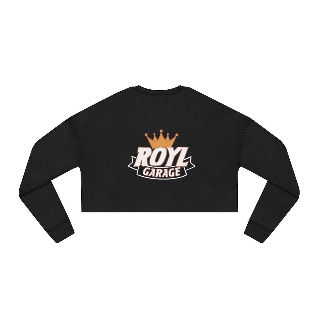 Women's Cropped Sweatshirt - ROYL Logo Front & Back